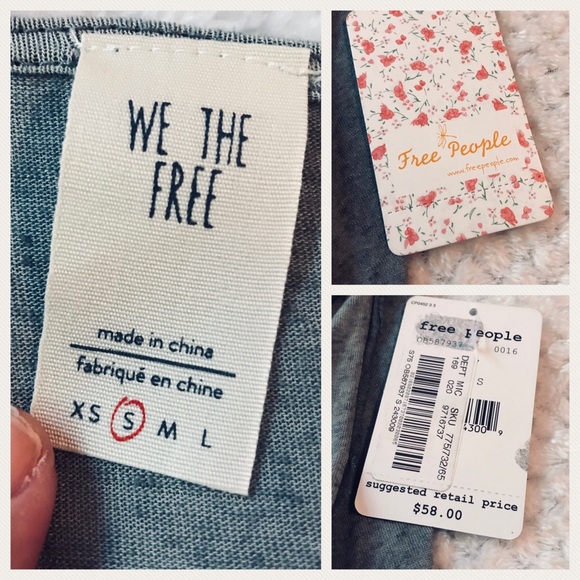 Free People NWT one sleeve twist strap top Sz sm - Picture 7 of 8